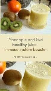 Vitamin C Packed Juice With Kiwi And Pineapple