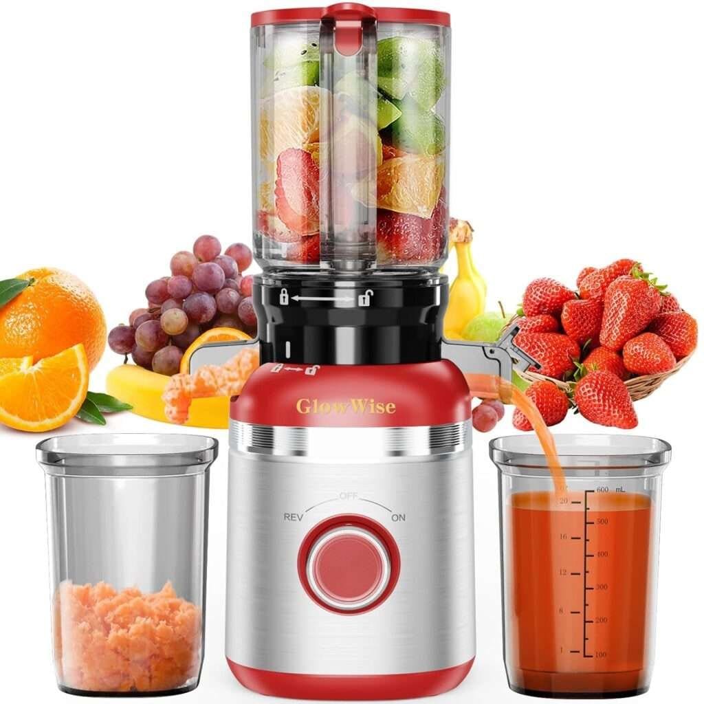 Juicer Machines Cold Press Juicers - 4.4 Extra Wide Feed Chute, Masticating Juicer Machine for Vegetable and Fruit, Quiet, Easy to Clean Assemble Juicer Machines Cold Press Juicers - 4.4 Extra Wide Feed Chute, Masticating Juicer Machine for Vegetable and Fruit, Quiet, Easy to Clean Assemble