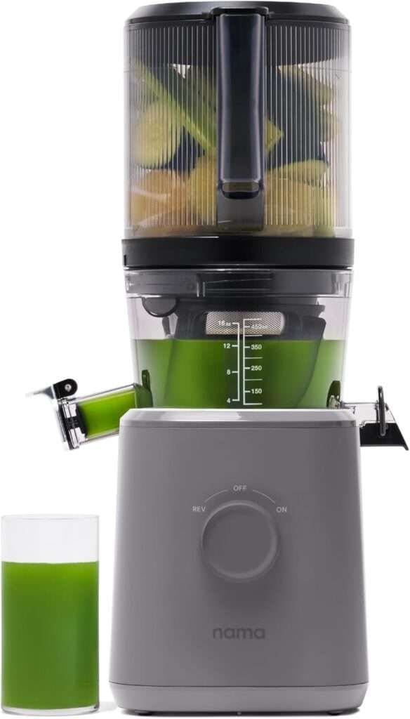 Nama J2 Cold Press Juicer – Self Feeding for Hands-Free Operation with Wide Mouth Hopper for Whole Recipe Loading, Zero Waste Masticating Juicer For More Juice, Less Pulp – Easy Cleanup Assembly Nama J2 Cold Press Juicer – Self Feeding for Hands-Free Operation with Wide Mouth Hopper for Whole Recipe Loading, Zero Waste Masticating Juicer For More Juice, Less Pulp – Easy Cleanup Assembly