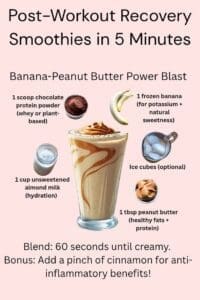 Post-Workout Recovery Juice With Banana And Almond Milk