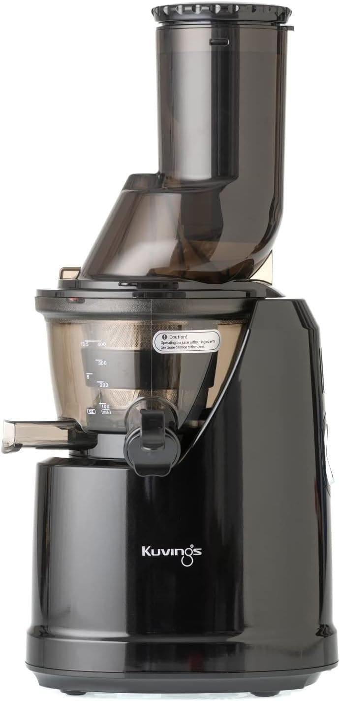 Kuvings B1700 Whole Slow Juicer with 76mm Wide Feed Chute, Pearl Black
