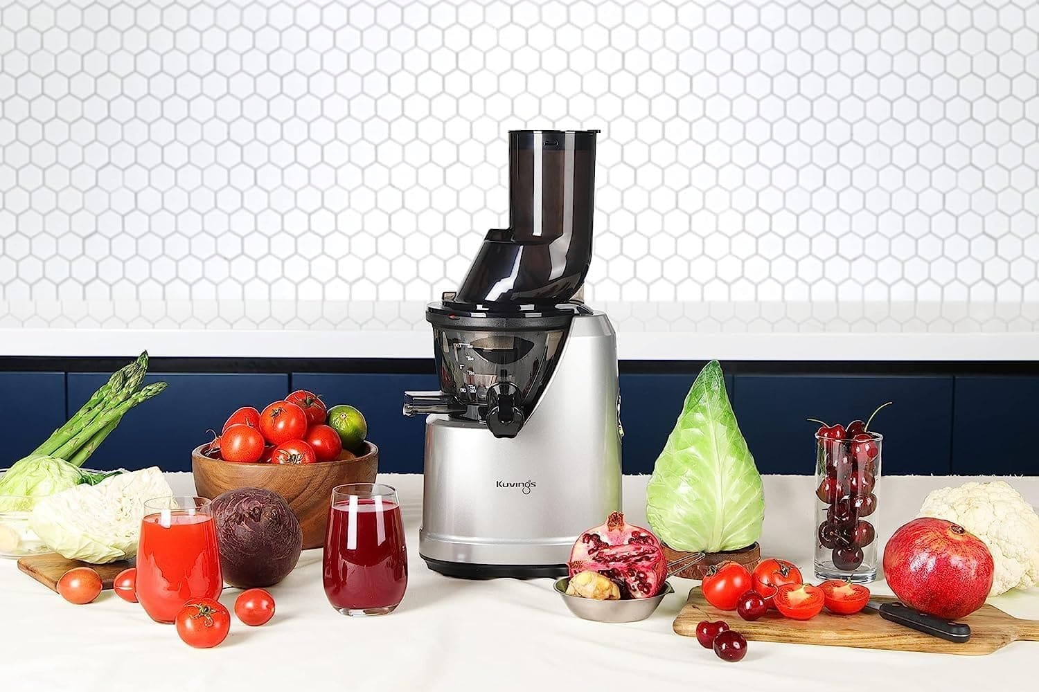 Kuvings Juicer | B1700 | Whole Slow Juicer | Cold Press Juicer Machine | Juicer | Slow Juicer | Vegetables and Fruits | Quick and Easy Cleaning | Quiet Engine | Silver Kuvings Juicer | B1700 | Whole Slow Juicer | Cold Press Juicer Machine | Juicer | Slow Juicer | Vegetables and Fruits | Quick and Easy Cleaning | Quiet Engine | Silver