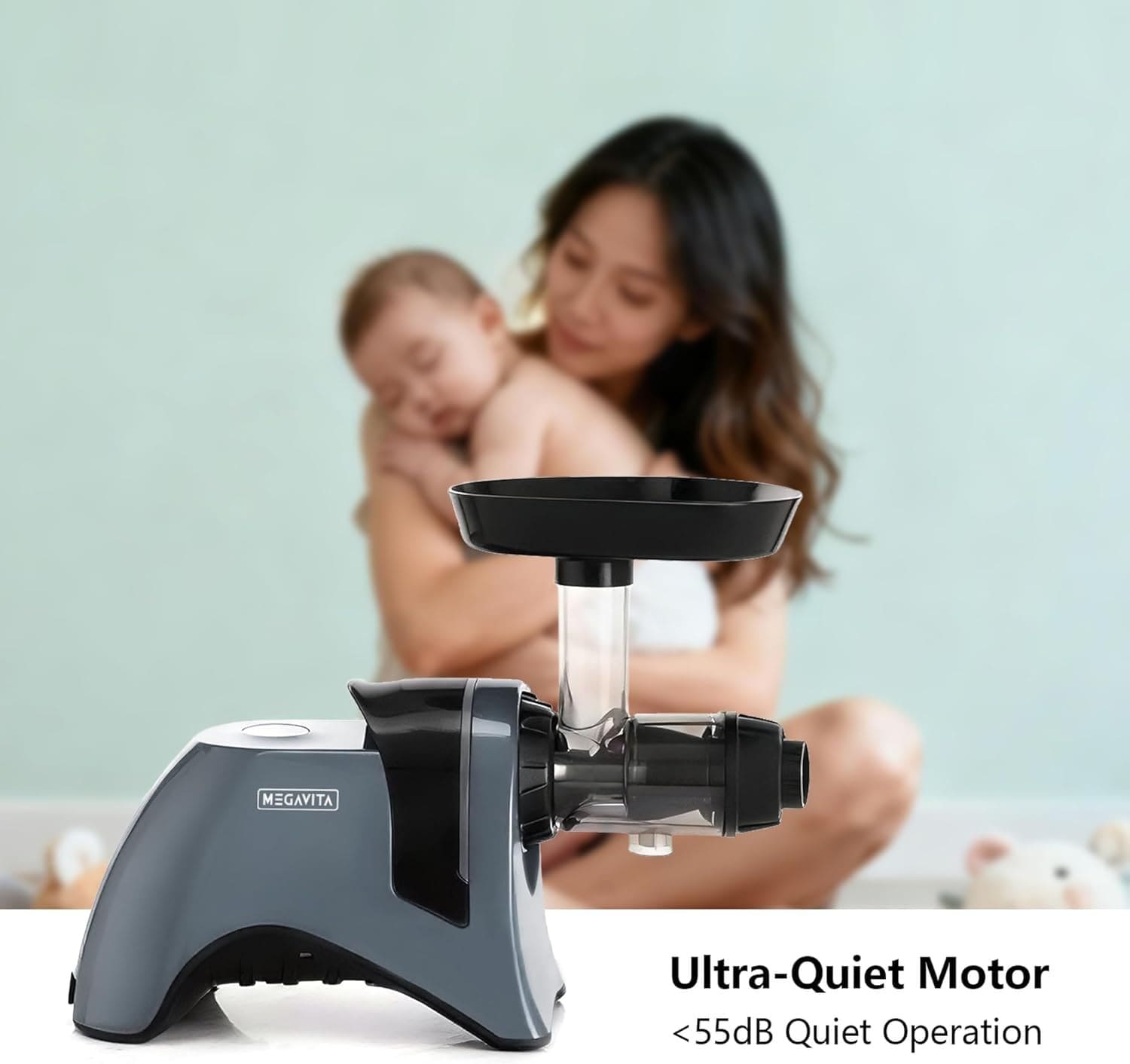 MVH3 Juicer Machine, BPA-FREE Masticating Juicers for Whole Fruits and Vegetables, Grey Cold Press Slow Juicer, High Juice Yield, 700ml Jug with Removeable Parts MVH3 Juicer Machine, BPA-FREE Masticating Juicers for Whole Fruits and Vegetables, Grey Cold Press Slow Juicer, High Juice Yield, 700ml Jug with Removeable Parts