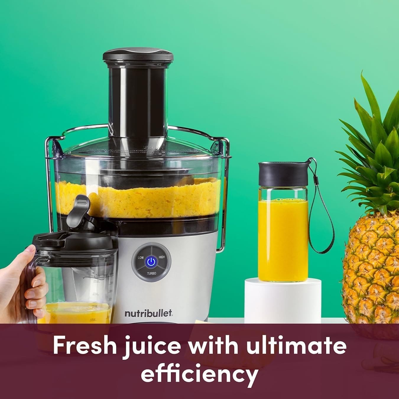 nutribullet 800W Centrifugal Juicer - 8 Piece Set - 1.5L Pulp Basin 800ml Juicer Pitcher - Two Speeds, Wide 3 Chute, No-Drip Spout Dishwasher Safe - Juice Tough Fruits and Vegetables With Ease nutribullet 800W Centrifugal Juicer - 8 Piece Set - 1.5L Pulp Basin 800ml Juicer Pitcher - Two Speeds, Wide 3 Chute, No-Drip Spout Dishwasher Safe - Juice Tough Fruits and Vegetables With Ease
