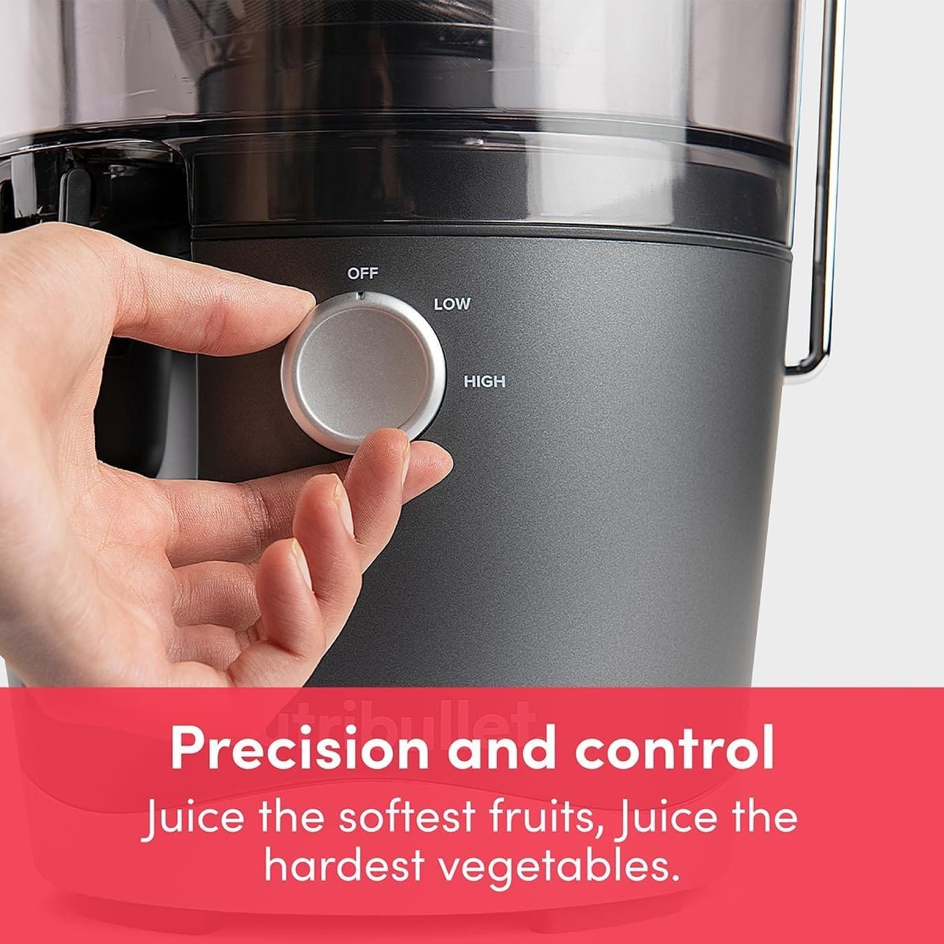 nutribullet 800W Centrifugal Juicer - 8 Piece Set - 1.5L Pulp Basin 800ml Juicer Pitcher - Two Speeds, Wide 3 Chute, No-Drip Spout Dishwasher Safe - Juice Tough Fruits and Vegetables With Ease nutribullet 800W Centrifugal Juicer - 8 Piece Set - 1.5L Pulp Basin 800ml Juicer Pitcher - Two Speeds, Wide 3 Chute, No-Drip Spout Dishwasher Safe - Juice Tough Fruits and Vegetables With Ease